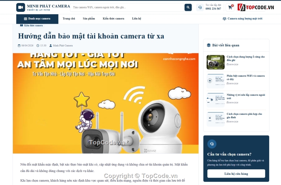 website,camera,bán website